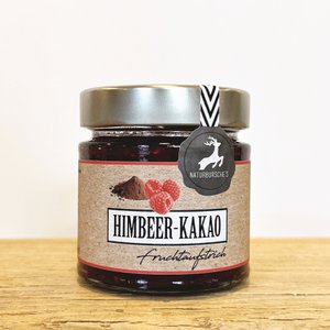 Natural boy raspberry cocoa fruit spread