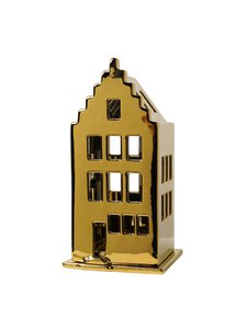 Tee - Lichthalterhaus - Stiefgiebel - Gold - 17 cm