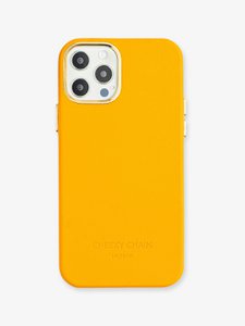 Vegan Leather Case Orange · iPhone 12 Mini
