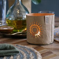 SIZO Paper LED-Lichterhalter "Mandala" Natur