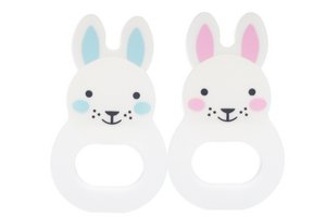 Pink Bo Bunny Sensory Teething Toy