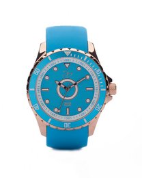 Dutch Master Turquoise double plated rose gold 3-hand 10 ATM