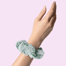 Scrunchie in velluto Soft Touch - Motivo aneto