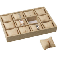 Bracelet ends beige linen