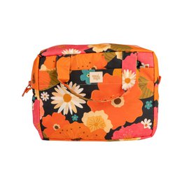 Kosmetiktasche „Picknick mit Blumen“ Große Größe