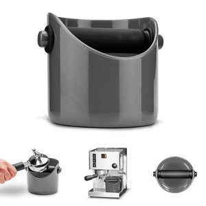 Kaffeesatz Abklopfbehälter GRINDENSTEIN, kompakt, grau