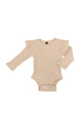 Ravies - Ruffle Romper - Beige