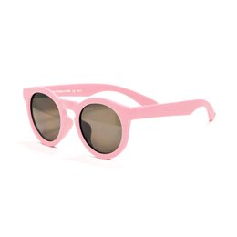 Sunglasses in a dusty rose color with a rounded, oversized frame. Suitable for kids.