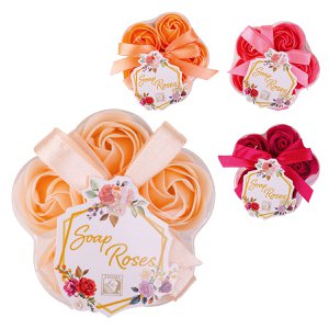 Bath roses in gift box flower sorted by color