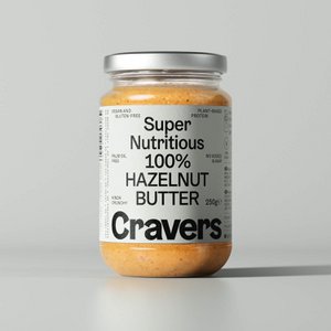 100% Hazelnut Butter, 6 Jars, 250g