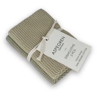Dish Cloths - Knust - Solid - Pampas (elk met 2)