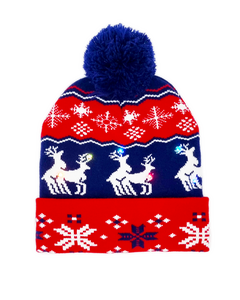 Blinking Beanie "the Making of Rudolph"