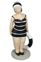 Poly figuur "Becky" zwart/wit VE 4 so