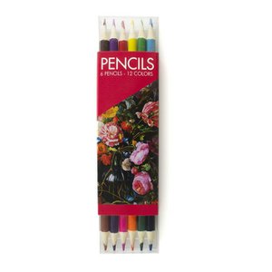 Coloring Pencil Flat Pack, De Heem, Vase mit Blumen