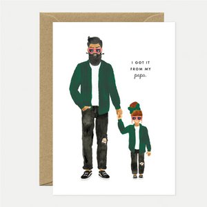 Papa Dochter - Vaderdag Wenskaart