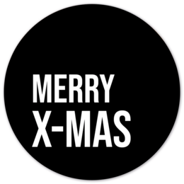 Round wall circle with 'Merry X-mas' text, available in various sizes and materials including Forex and Dibond.

The product is a round wall circle decoration with the text "Merry X-mas" printed on it. It is available in multiple sizes ranging from 12 cm to 140 cm in diameter, and in two different materials - Forex and Dibond. The circular shape and Christmas-themed text make this a suitable decoration for the holiday season.