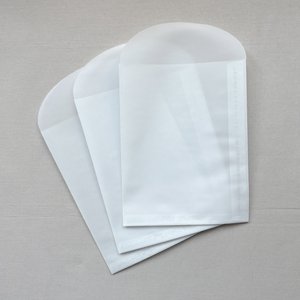 Transparent envelope - XXL Deluxe - Packing Vellum for gifts, cards & products of all kinds - 14.5 x 18.5 cm (PU = 10 pieces)