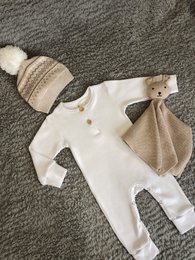 White ribbed romper