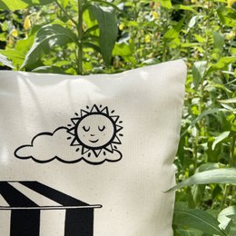 Interaktywna poszewka na poduszkę z bawełny organicznej - Stojak na lody