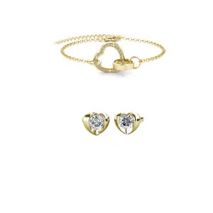 Set und Box mit verschlossenem Herz von Simply Love – Gold und Kristall