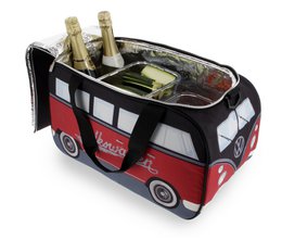 Volkswagen VW T1 Bus Bolsa Nevera (25 l) - Rojo y Negro