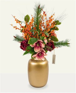 Kunstbouquet Seiden gemütlicher Winter 88 cm