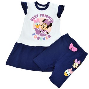 2-tlg. Disney Minnie Mouse Babykleidung Sommer Set für Mädchen (T-shirt, Hose), Blau