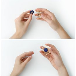 Broche magnétique "Lunar" Grande - 4 couleurs au choix - Design Constance Guisset