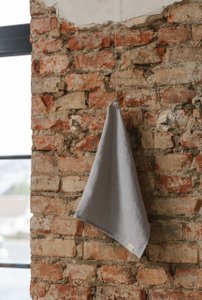 Light Grey  linen kitchen towel