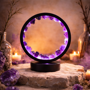 Amethyst gemstone lamp “Inner Silence”