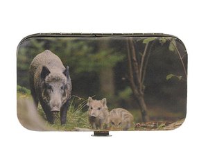 Manicure set with wild boar design 10x6x2cm