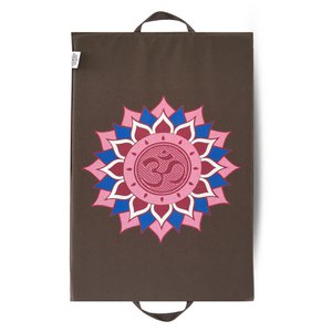 Spike Mat Om Lotus Print (68 X 42 Cm) in Grey