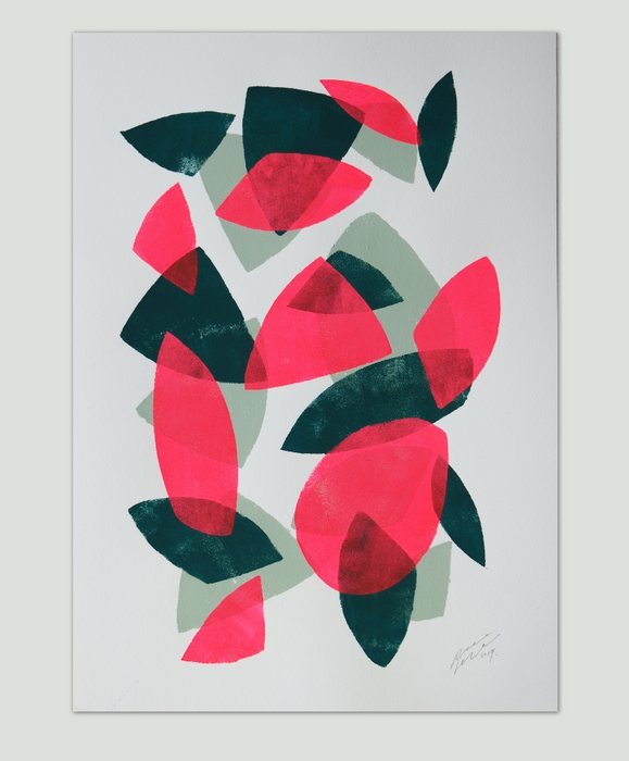 Schilderij - Fractured Neon