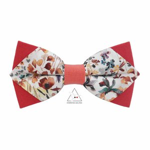 Pointed butterfly knot sandal and liberty felda saffron with her coral ring