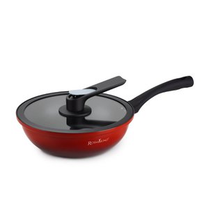 Schnellkochtopf Wok - 28 cm - rot