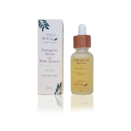 Energetic serum with rose quartz. Toner for skin. Infused with rose quartz crystal. Helps balance and energize skin.