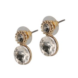 Ophelia Earpins Crystal - Gold