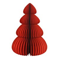 Tannenbaum Honeycomb aus Papier/Pappe, Rot (B/H/T) 35x50x35cm