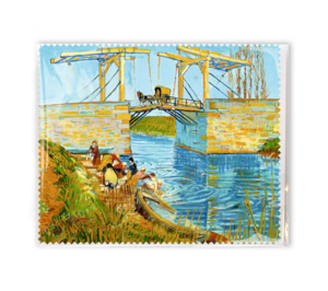Lens cloth, 15x18 cm, Bridge at Arles, Vincent van Gogh