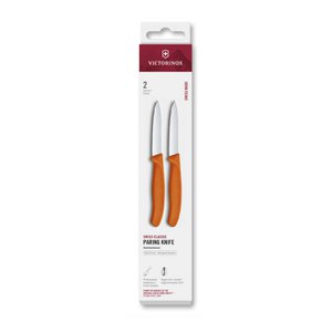 Victorinox Paring knife 2 pcs orange pointed 8cm