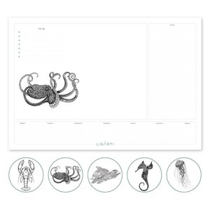 Desk Pad - Sea Creatures