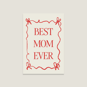 Postkarte 'Best Mom'