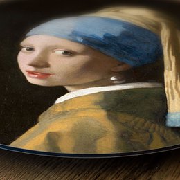 Wall circle Girl with a Pearl Earring Johannes Vermeer - round painting - wall circle