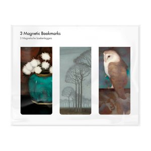 Set of 3, Magnetic bookmark, Jan Mankes