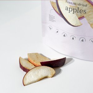 Freeze- dried apples (made from fresh, locally sourced fruit)