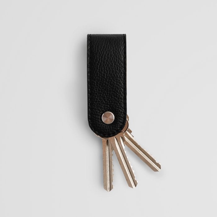 Organizzatore di chiavi minimalista in pelle nera Commercio all'ingrosso in  linea