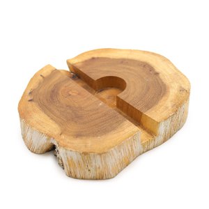 Gamal Wood Phone Holder - Whitewash