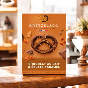 Bretzel milk chocolate - caramel shards