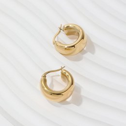 Annalynn - Thick Hoop Earrings