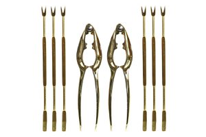 KEUKENGEREI SET 8 INOX 3X3X15 MARISCO DORADO RC199420